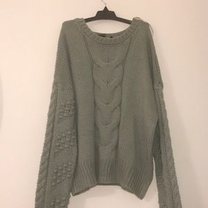 Sage Green Knitted Sweater